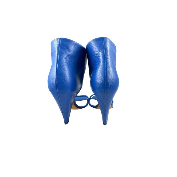 IRO NIB $690 Saika Electric Blue Leather Cone Heels Cut out Booties Sz 36/US 6 - Picture 4 of 16